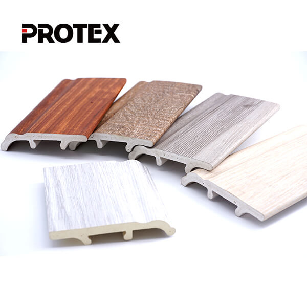 WPC Skirting-Wholesale Price House Wall and Floor Connection Moulding Wood Plastic Composite Plastic Skirting 
