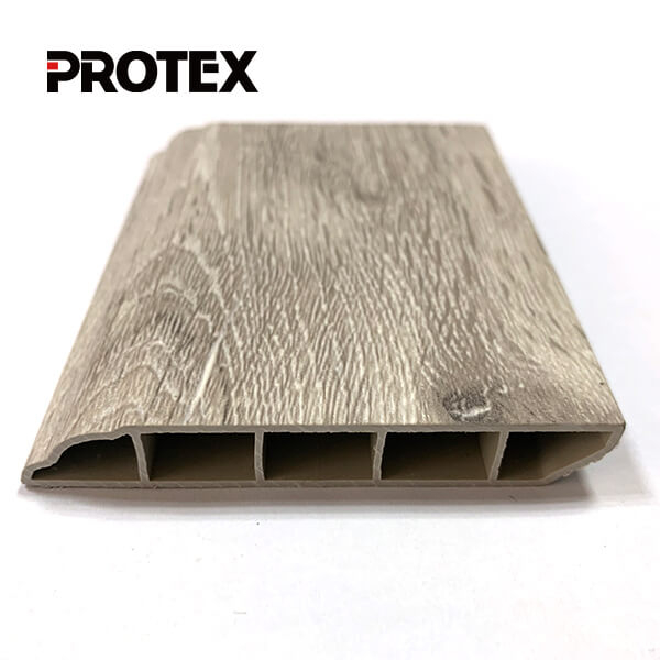 SPC Skirting-PROTEX OEM ODM New Material Plastic Composite WPC Kitchen Skirting Baseboard Modern